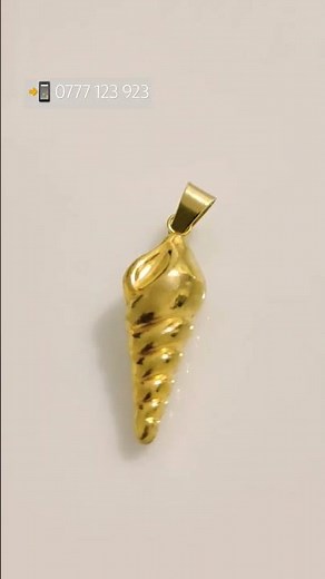 Gold Plated Shell Pendant - Unisex #jewelry #pendant