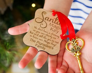 Personalised Magical Santa Key - Christmas Decoration Tradition - Christmas Eve Box - Etsy