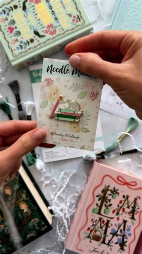 5.7K views · 45 reactions | Time to unbox our August Needle Minder of the Month Club box!瑱 This month is a cuddle in craft form. August includes International Cat Day (the 8th) and National Book Lovers Day (the 9th) so naturally we had to combine these two favorite things and I love how it turned out! | Flamingo Toes | Facebook