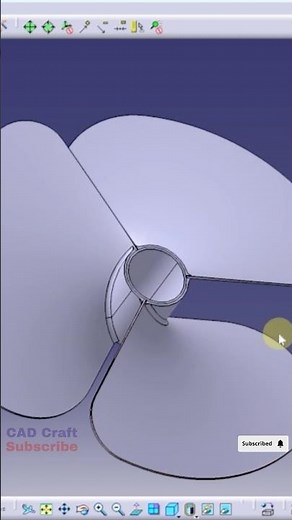 How to Create a Propeller Blade Using CATIA Surface Design | CATIA V5 GSD Tutorial ⚙️ #cad #catia