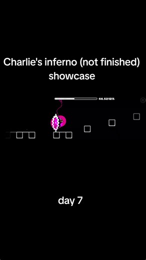 Geometry Dash level showcase: Charlie's Inferno (Day 7)