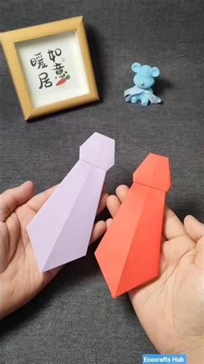 Origami Tie Craft#shortvideo #shortsfeed #shorts