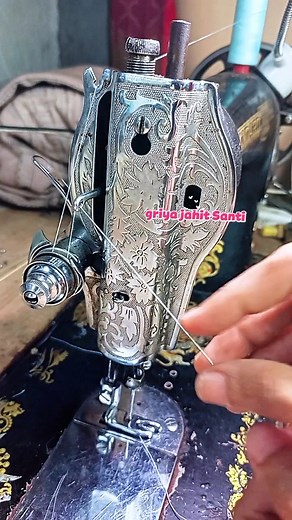 the correct order for threading a classic sewing machine #sewing #diyproject #cloting #fashion #costume | Griya Jahit Santi
