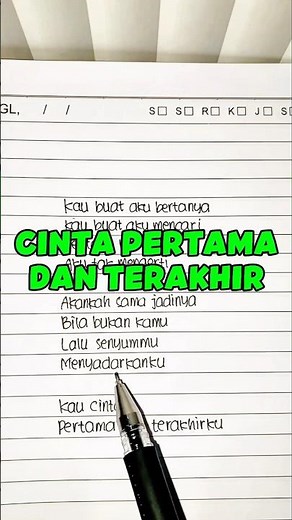 CINTA PERTAMA DAN TERAKHIR - Sherina (Lyrics) Cover || "Kau cinta pertama dan terakhirku" || Viral