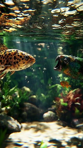Epic AI Creation: Realistic Fishes Come to Life with AI Animation!