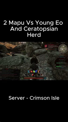 2 Mapu Vs Eo And Ceratopsian Herd - Crimson Isle