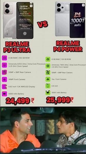 realme p3 ultra 5g vs realme p4 power 5g best compireson reviews unboxing #viral #shorts 💯 💢