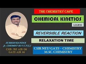 CHEMICAL KINETICS L15| REVERSIBLE REACTION| RELAXATION TIME| FAST REACTIONS| CSIR NET|GATE|CHEMISTRY
