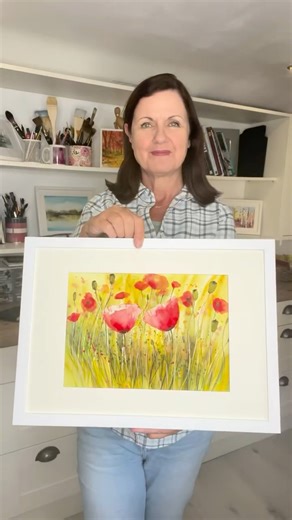 I love painting flowers in Watercolour. I have lots of Watercolour flower tutorials on my YouTube channel. If you would like to watch the Realtime tutorial comment poppies in the comment section. #WatercolourBeginners #watercolour #watercolor | Karen Rice Art