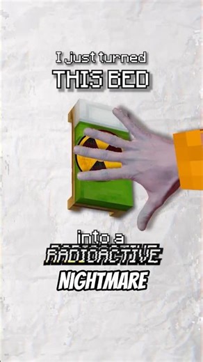 This Minecraft Bed is Made of Radioactive Waste (9/16)