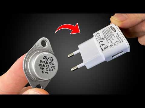 No Internet Needed! Put The 2N3055 and Samsung Charger and Enjoy!