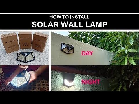 Solar Wall Lamp - How To Install