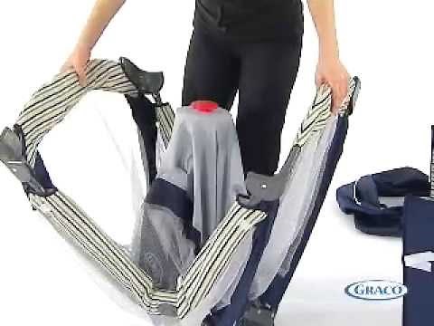 Lit pliant bébé de Graco (montage lit parapluie)