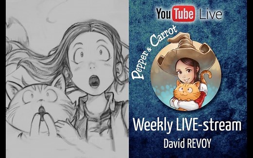 【krita】绘画过程。线稿