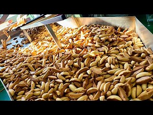 Overwhelming mass production! Amazing confectionery production process - Korean food factory