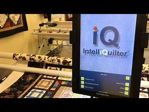 Crosshatching with Intelliquilter using line pattern, echo and clipping block.