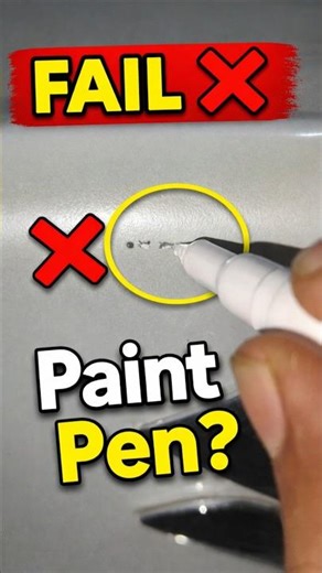 Paint Marker? 😳 Truth Revealed! #cartips #shorts