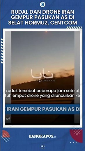 Iranian Missiles and Drones Attack US Forces in the Strait of Hormuz, CENTCOM Says Maritime Traff...