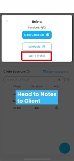 How to share notes with client