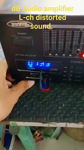 4.6K views · 58 reactions | dB Audio amplifier. L-ch distorted sound. #fbreels #satisfying #amplifiers #electronicsrepair #amplifierrepair | Michael Honorica Machete | Facebook