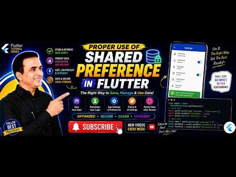 61. Proper use of Shared Preference in Flutter | Flutter Shared Preferences