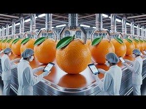 Inside a Modern Orange Juice Factory: From Farm to Delicious Drink (The Whole Process)