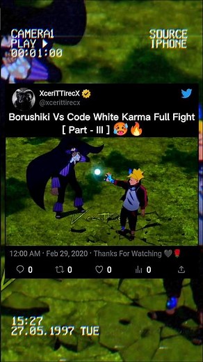 Borushiki Vs Code White Karma Full Fight 🥵🔥 || Part - III | #shorts #anime #boruto