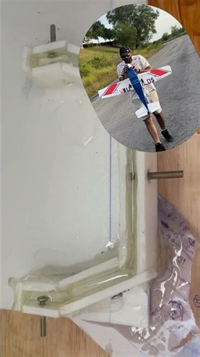 The resin why my rc airplane failed .. landing gear assembly .. #rcairplanes #remotecontrol