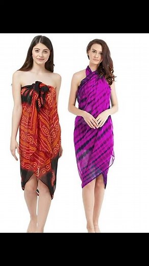 Combo Swimsuit Coverups Sarongs-Set of 2 Beachwear Beach Sarong Swimwear Cover Up Dresses India DIY