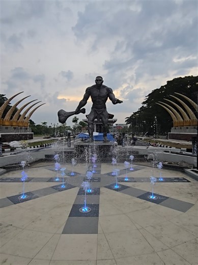 Air Mancur dan Taman Baru di Pemda Sragen