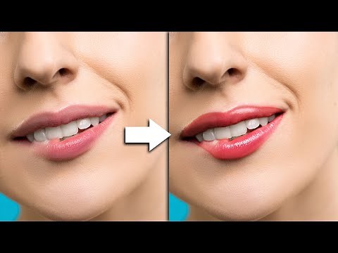 How to add Lipstick Lip Gloss in Photoshop - Glossy Lips