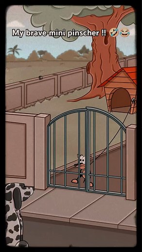 My brave mini Pinscher 🐕 || #dog #catdogfight #catdoglove #catching #catmeme #doganimation #dogbite #pinscherlove #bark #animation #cartoon #animatedseries #conceptart | Ulti Mtrix