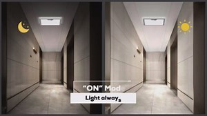 12in Motion Sensor Ceiling Light Wired, 3000K 4000K 5000K Selectable, 24W Flush Mount Square Motion Ceiling Light with 3 Timer for Closet Porch Stairs Hallway, White