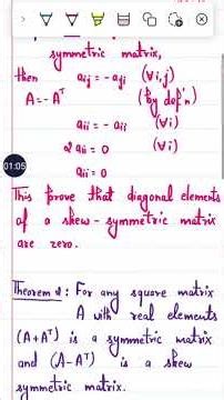 symmetric and skew symmetric matrix properties