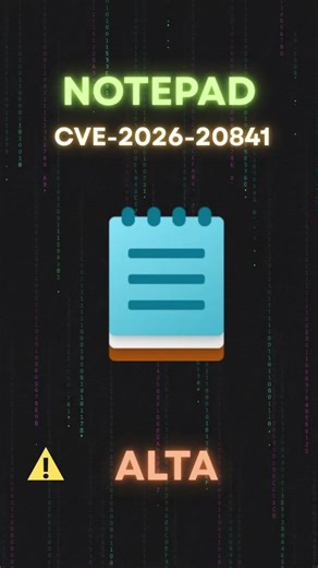 🚨Archivos markdown podían ejecutar programas silenciosamente en Windows 11 🖥️ . . . #ciberminuto #ciberseguridad #notepad #update #microsoft
