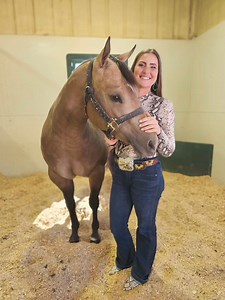 Now THAT is a MARE! 💥 2 yo AQHA Filly TB Pretty In Purls (FG Phenomenal Fella x Diamondz and Purlz) 🎉Congratulations on your purchase, Robert Galvan Thank you to Terry Bradshaw Quarter Horses for a phenomenal sale 🎉 Protekt 100X Equine Show-Off Designs South Texas Tack Producers Cooperative Association Kathy's Show Equipment CINCH JEANS Ram Trucks #viral #trending #aqha #abra #yearling #horse #equine #buckskin #halter #filly #mare #love #inlove #omg #beautiful #drip #fit #gorgeous #wow #hhh #