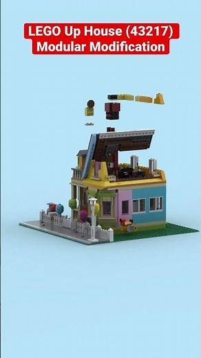 LEGO Up House 43217 Modular Modification MOC 🎈🏡
