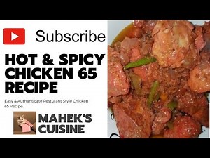 Chicken 65 Recipe | Hot & Spicy Chicken 65 | How To Make Chicken 65 At Home | Mahek's cuisine