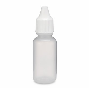 0.5 oz Natural LDPE Plastic Dropper Bottles (Dropper Fitment & White Cap) - 1201B07NAT