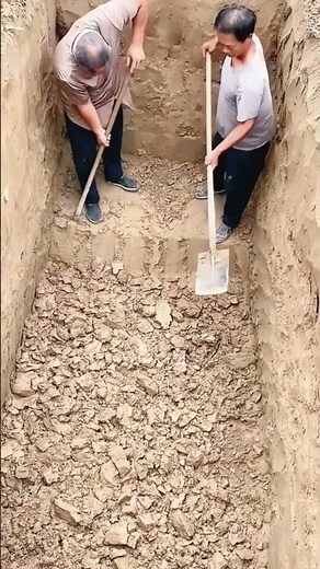 Digging process of underground biogas digesters