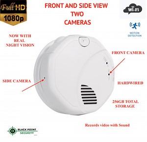 Full HD WIFI Night Vision Dual Hidden Camera Smoke Detector