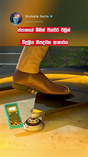 පියවරෙන් විදුලිය ⚡ ජපානයේ අලුත්ම තාක්ෂණය!