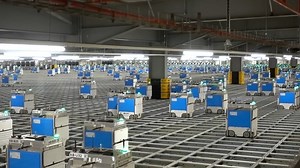 8M views · 37K reactions | How many robots does it take to run a grocery store? - In Ocado's grocery warehouses, thousands of mechanical boxes move on the Hive. Are they all individual robots? Or is this one giant hive mind? | Tom Scott | Facebook