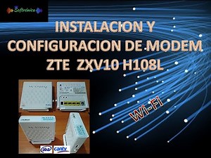 CONFIGURACION DE MODEM WIFI ZTE