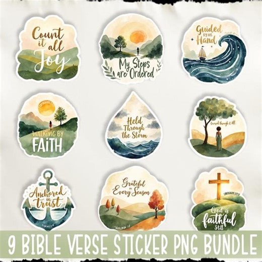 Christian Bible Verse Stickers PNG | Bible Journaling | Goodnotes and Journal Scrapbooking Stickers | Laptop and Computer Decals - Etsy