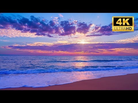 🌊 Ocean Waves for Relax • 12-Hour 4K Live Stream • Calm Background for Reading & Yoga