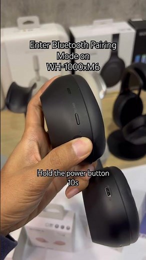 Enter Bluetooth Pairing Mode on Sony WH-1000M6 #Sony #WH1000xM6 #XM6