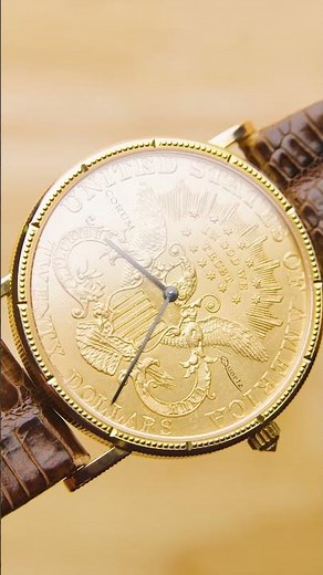 Corum Coin 20 Dollars Double Eagle Yellow Gold Mens Watch 1900 l SwissWatchExpo