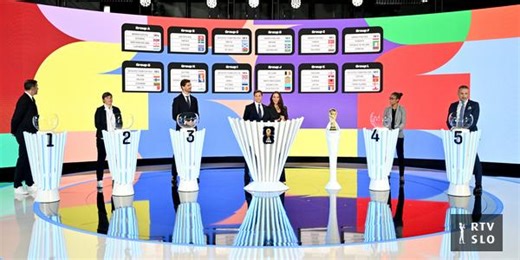 Slovenci bodo boj za SP 2026 začeli in končali s Švedi