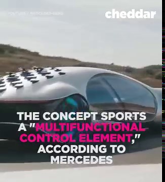 102K views · 243 reactions | Mercedes-Benz’s new futuristic concept car drives without a steering wheel. | Cheddar Gadgets | Facebook